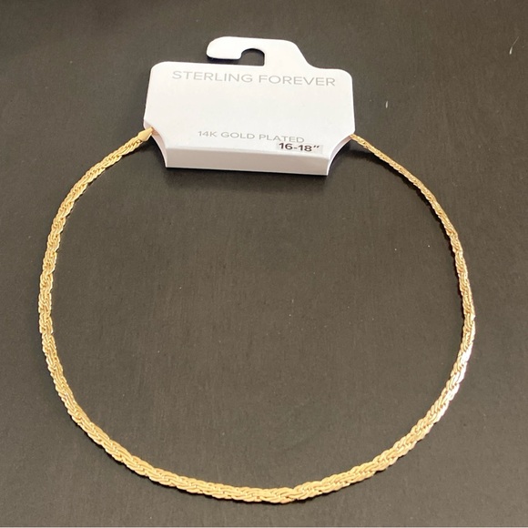 Sterling Forever 14K Gold Plated Brandy Chain Necklace - Picture 2 of 8